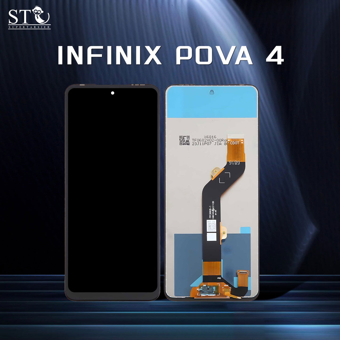Orignal For INFINIX POVA 4 LCD Digital Touch Screen Display Assembly for Replacement Accessory Installation