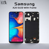 ?Original For Samsung A20 oled with frame LCD Screen Replacement Tool Set - Digital Touch Display Assembly Kit with Installation Accessories
