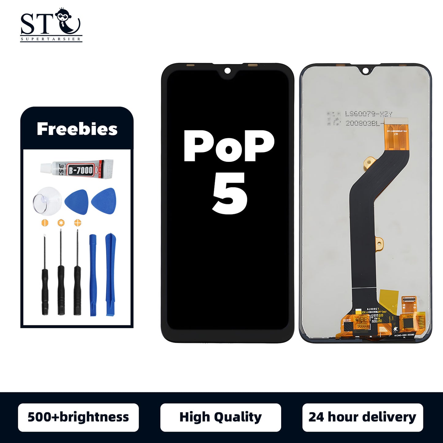 Orignal For INFINIX POP 5 LCD Digital Touch Screen Display Assembly for Replacement Accessory Installation