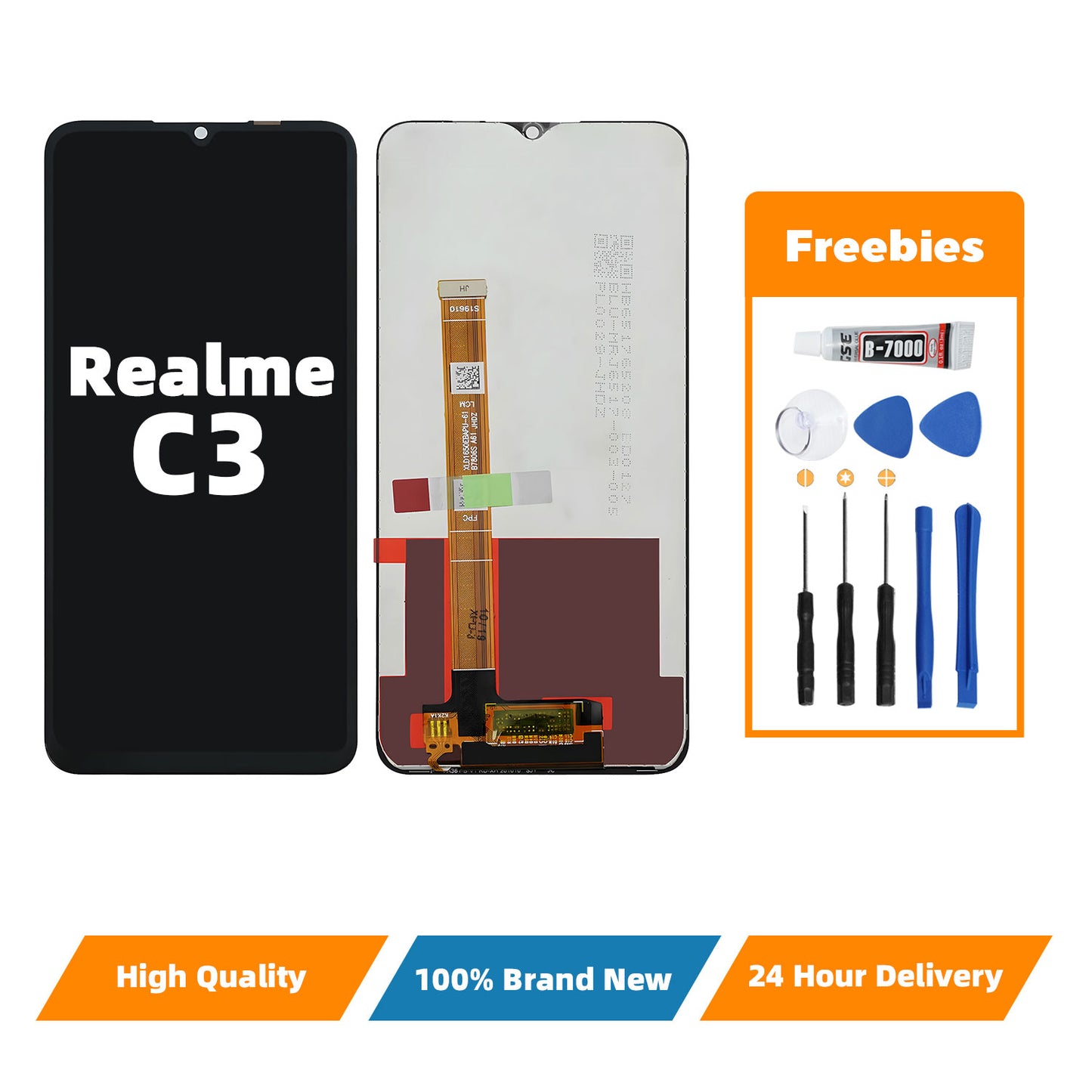 Orignal For OPPO RELME C3 LCD Digital Touch Screen Display Assembly for Replacement Accessory Installation