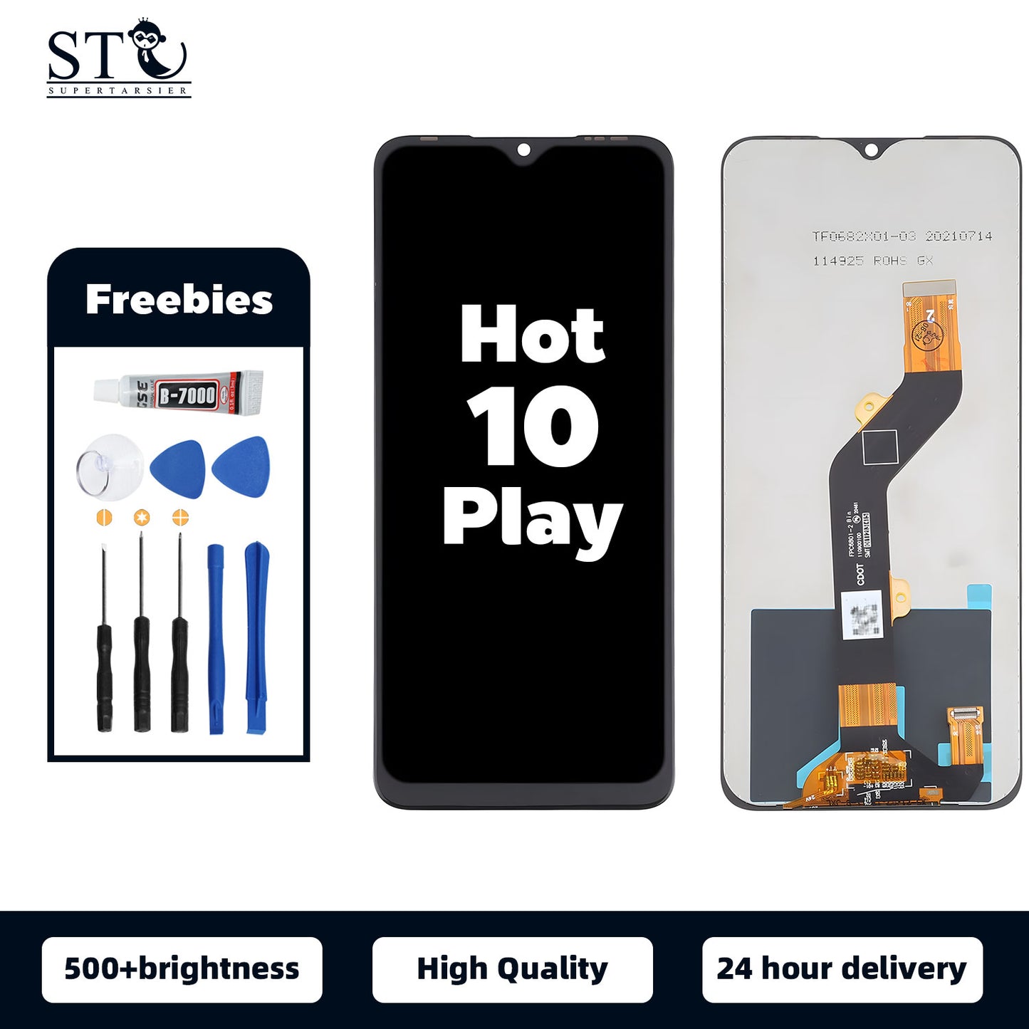 Orignal For INFINIX Hot 10 LCD Digital Touch Screen Display Assembly for Replacement Accessory Installation