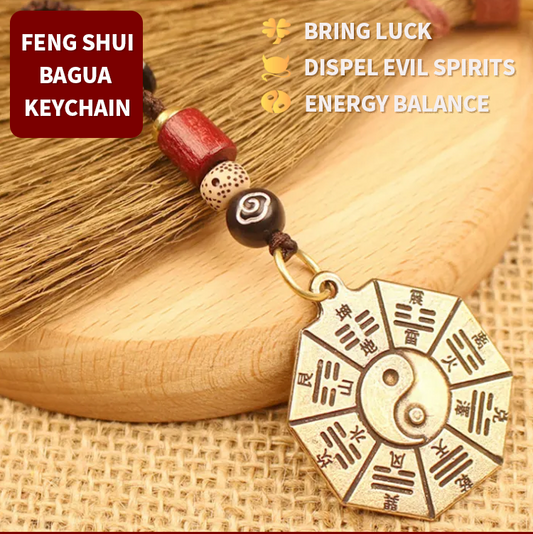 Feng Shui Bagua Protection Keychain