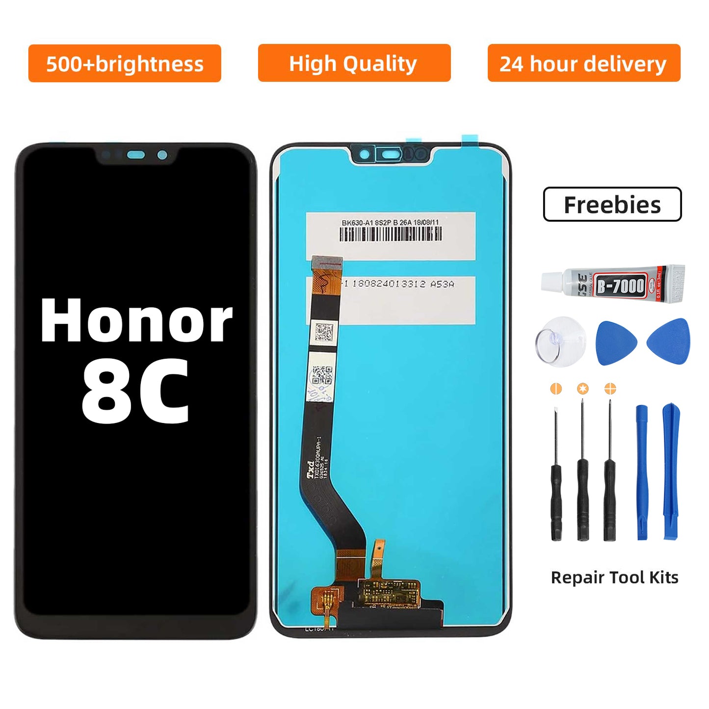 Orignal For HUAWEI Honor 8C LCD Digital Touch Screen Display Assembly for Replacement Accessory Installation