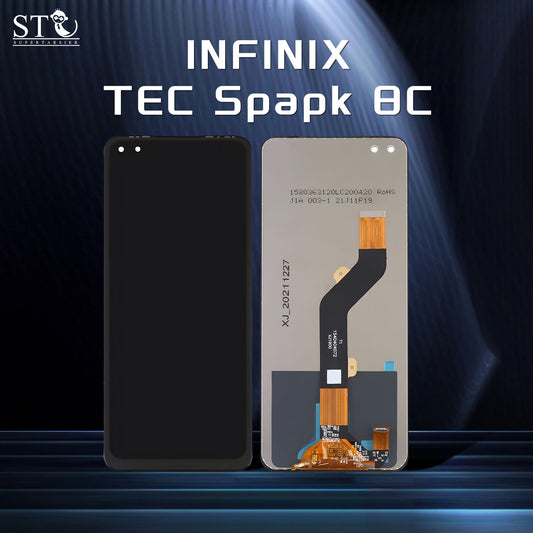 Orignal For INFINIX TEC Spapk 8C LCD Digital Touch Screen Display Assembly for Replacement Accessory Installation