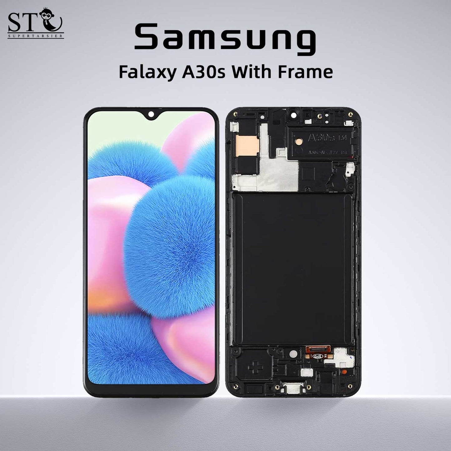 ?Original For Samsung A30s oled with frame LCD Screen Replacement Tool Set - Digital Touch Display Assembly Kit with Installation Accessories