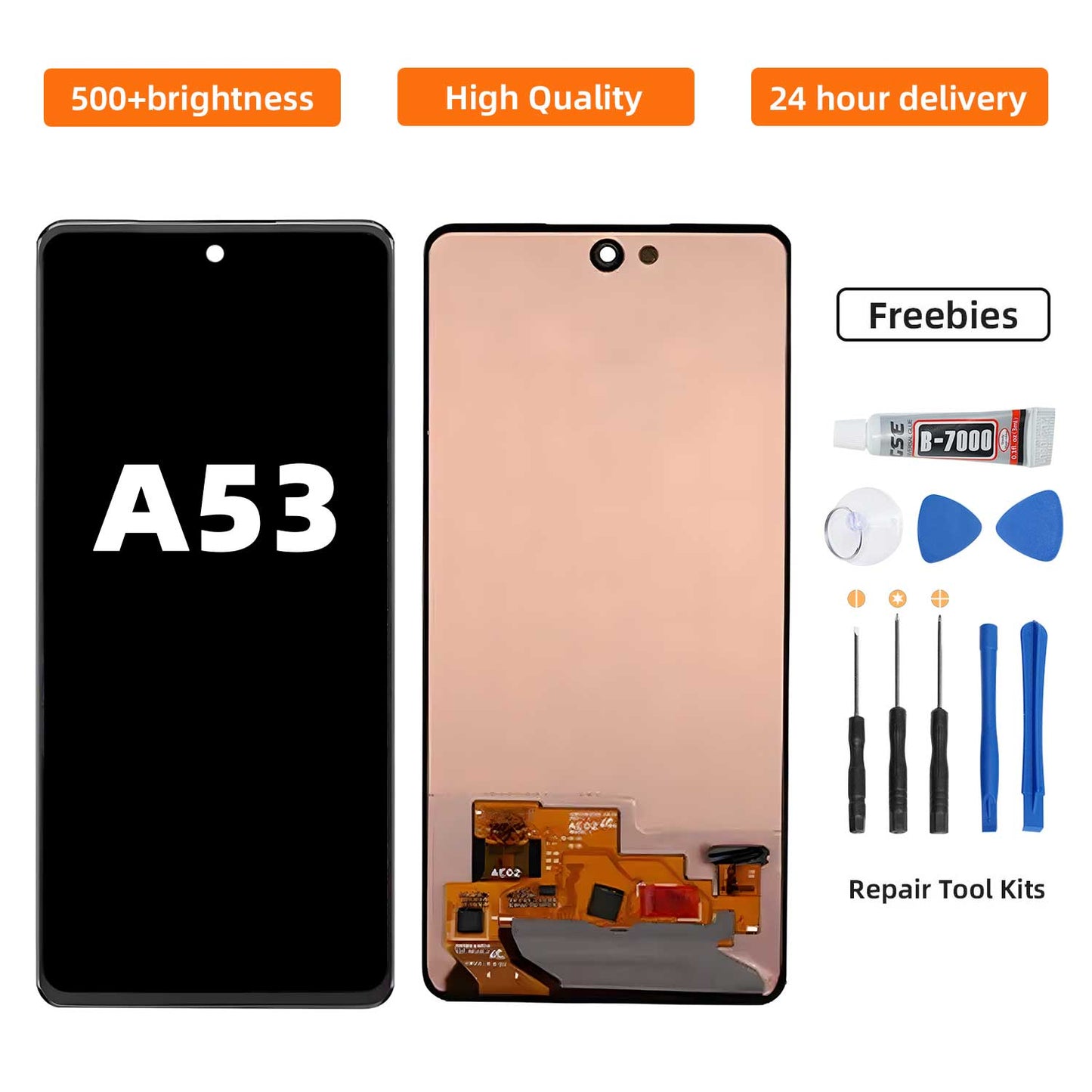 ?Original For Samsung A53 LCD Screen Replacement Tool Set - Digital Touch Display Assembly Kit with Installation Accessories