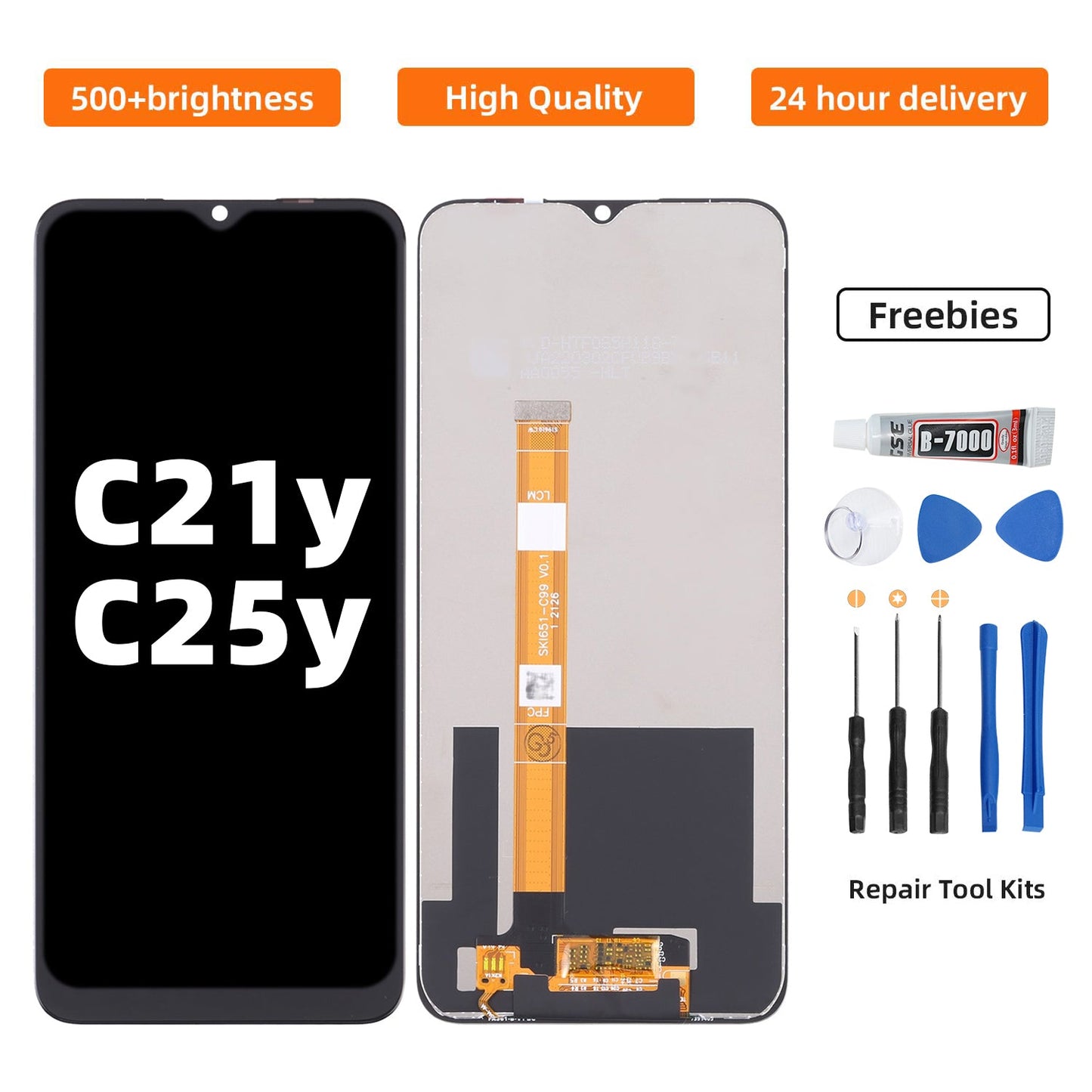 For Oppo Realme C21Y C25Y Lcd Touch Screen Digitizer Assembly Replacement Cellphone Lcd