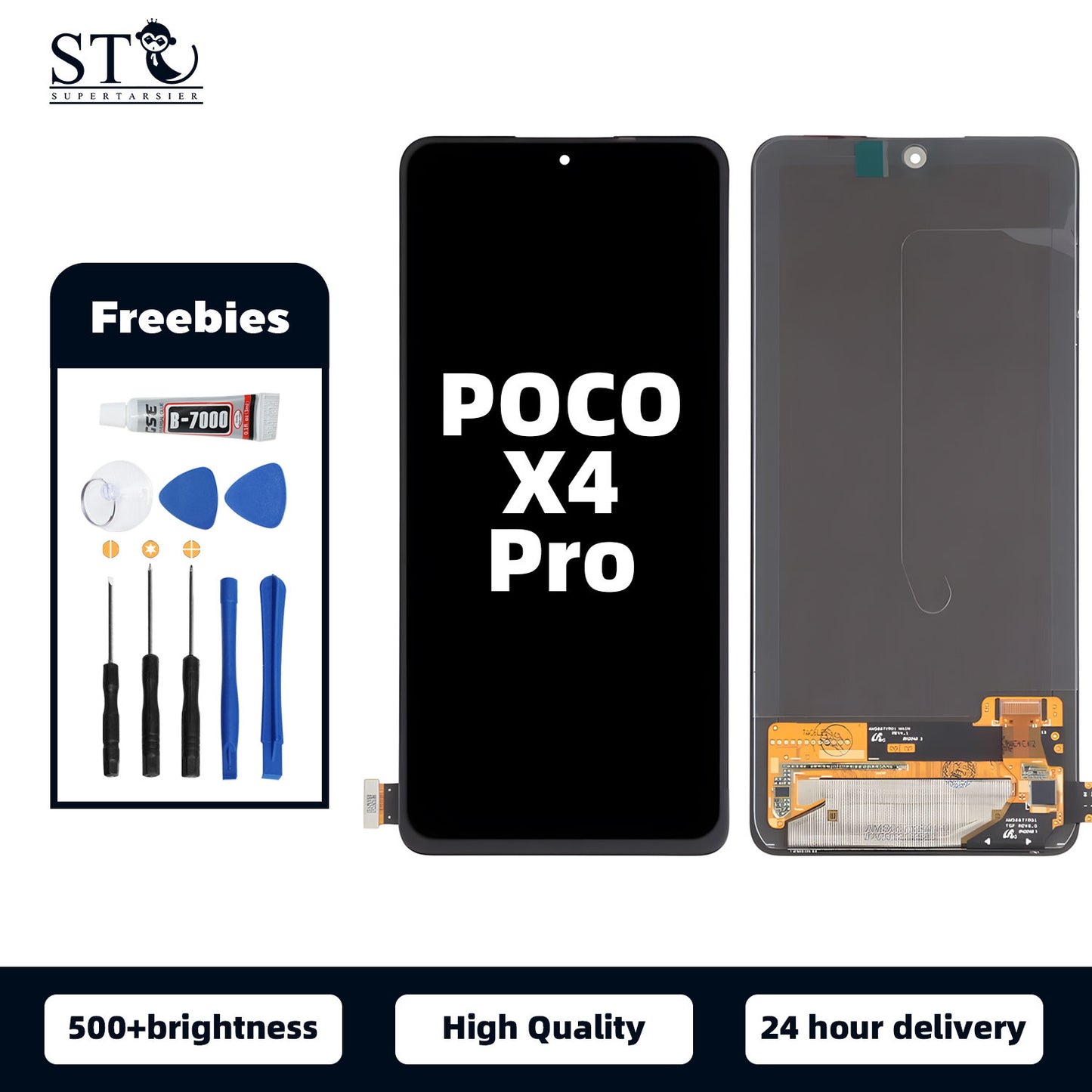 Orignal For XIAOMI POCO-X4-PRO-5G LCD Digital Touch Screen Display Assembly for Replacement Accessory Installation