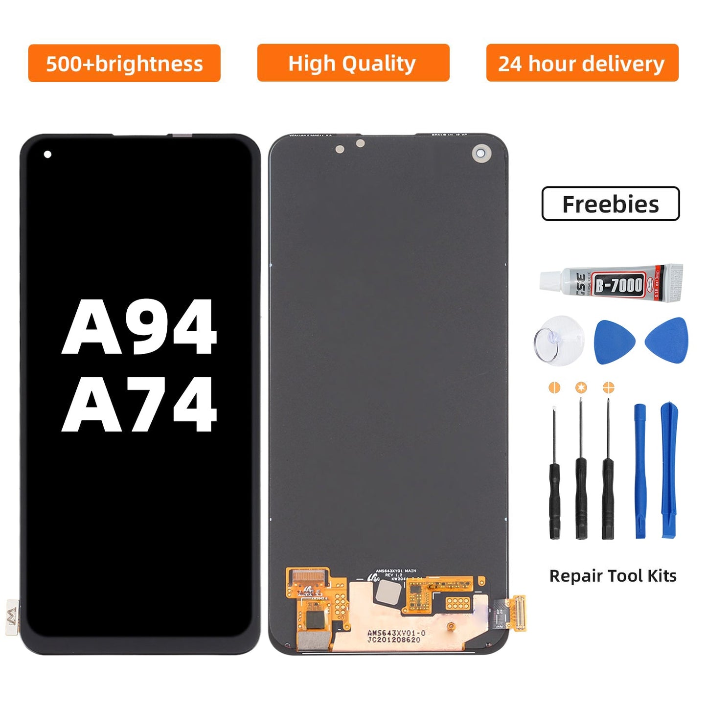 Display For OPPO A74/ A94 LCD With Touch Screen Digitizer Assembly Replacement