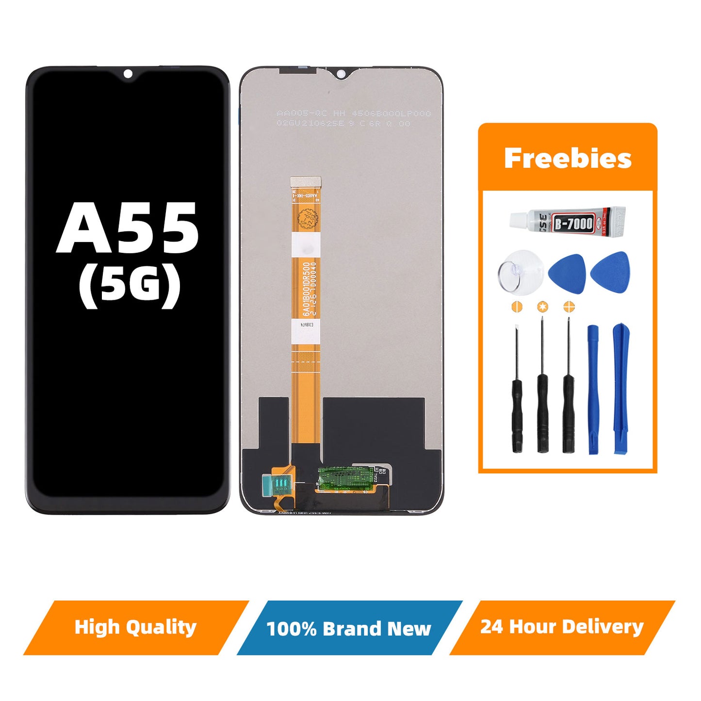 Orignal For OPPO A55 5G  LCD Digital Touch Screen Display Assembly for Replacement Accessory Installation