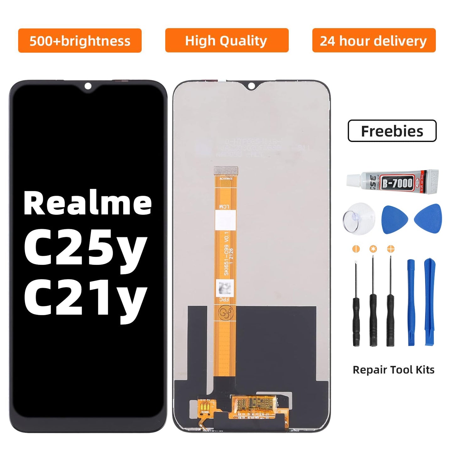 For Oppo Realme C21Y C25Y Lcd Touch Screen Digitizer Assembly Replacement Cellphone Lcd