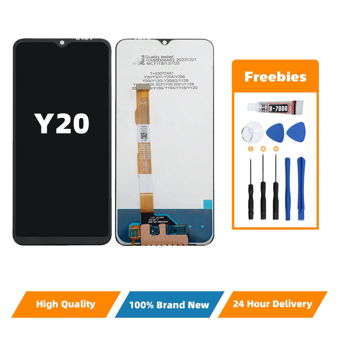 Orignal For VIVO Y20  LCD Digital Touch Screen Display Assembly for Replacement Accessory Installation