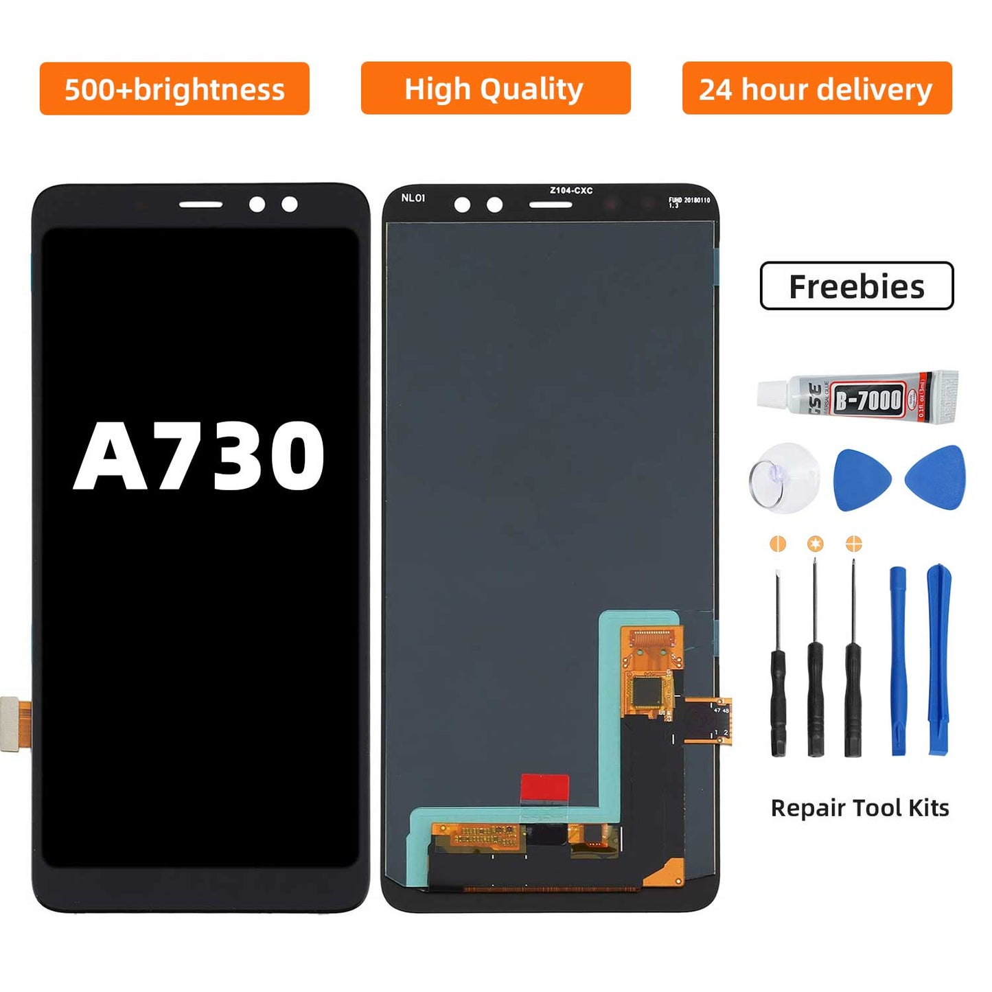 ?Original For Samsung A730 LCD Screen Replacement Tool Set - Digital Touch Display Assembly Kit with Installation Accessories