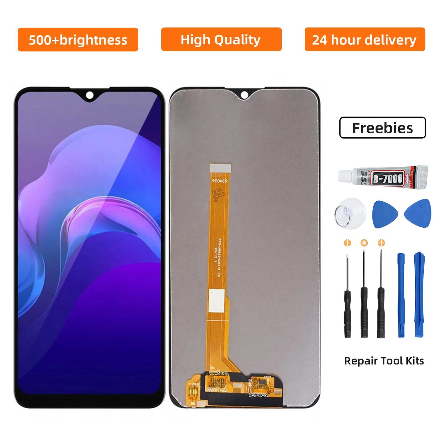 For LCD Vivo Y91/Y93/Y95/Y91C/Y911/Y1S 1820 LCD Display Touch Screen Digitizer Glass Assembly