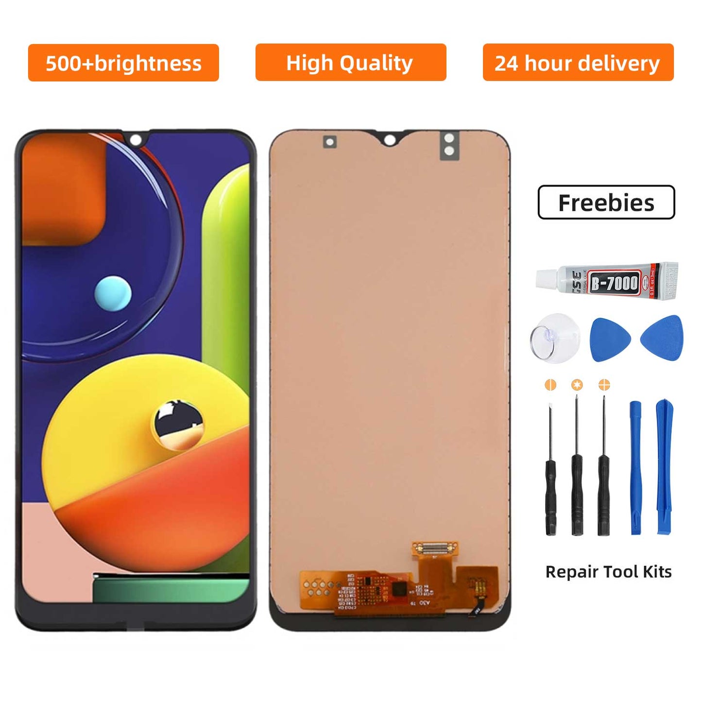 ?Original For Samsung A50 oled LCD Screen Replacement Tool Set - Digital Touch Display Assembly Kit with Installation Accessories