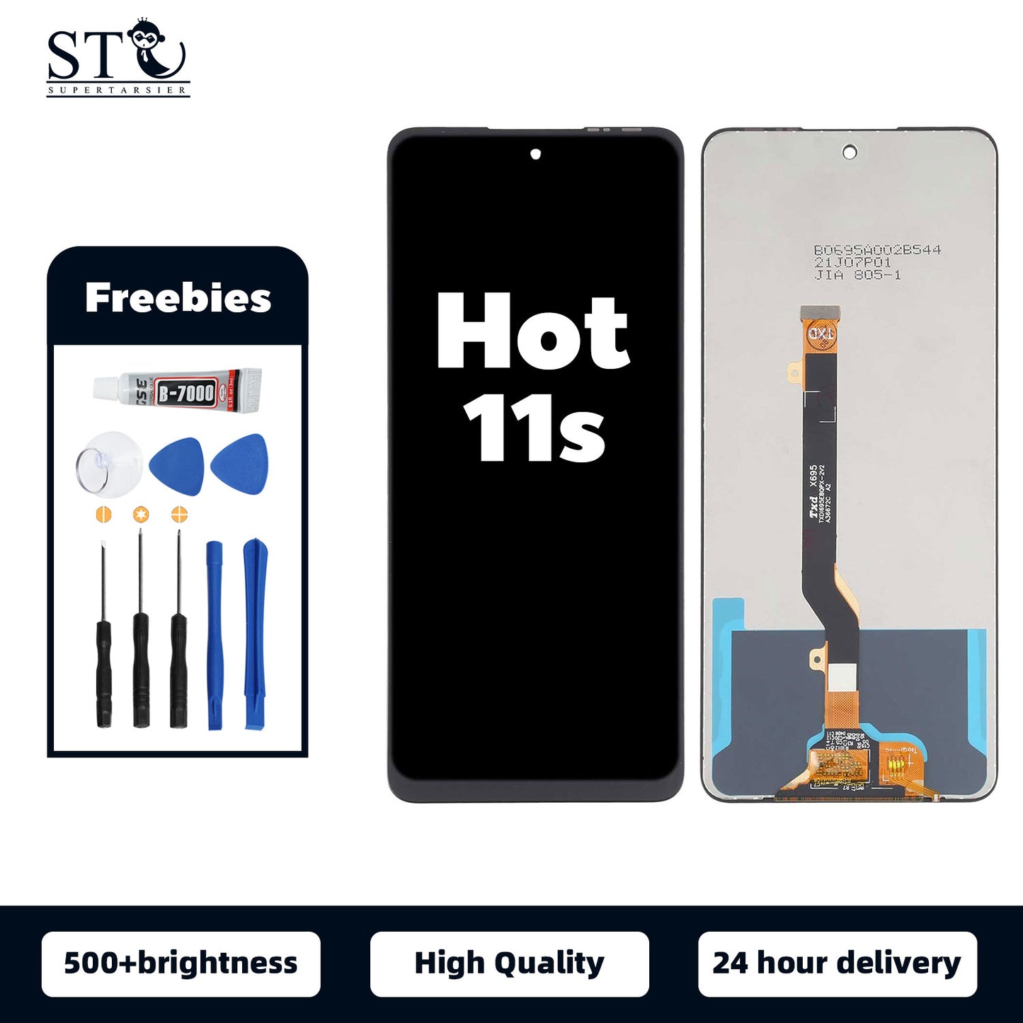 Orignal For INFINIX HOT 11S LCD Digital Touch Screen Display Assembly for Replacement Accessory Installation
