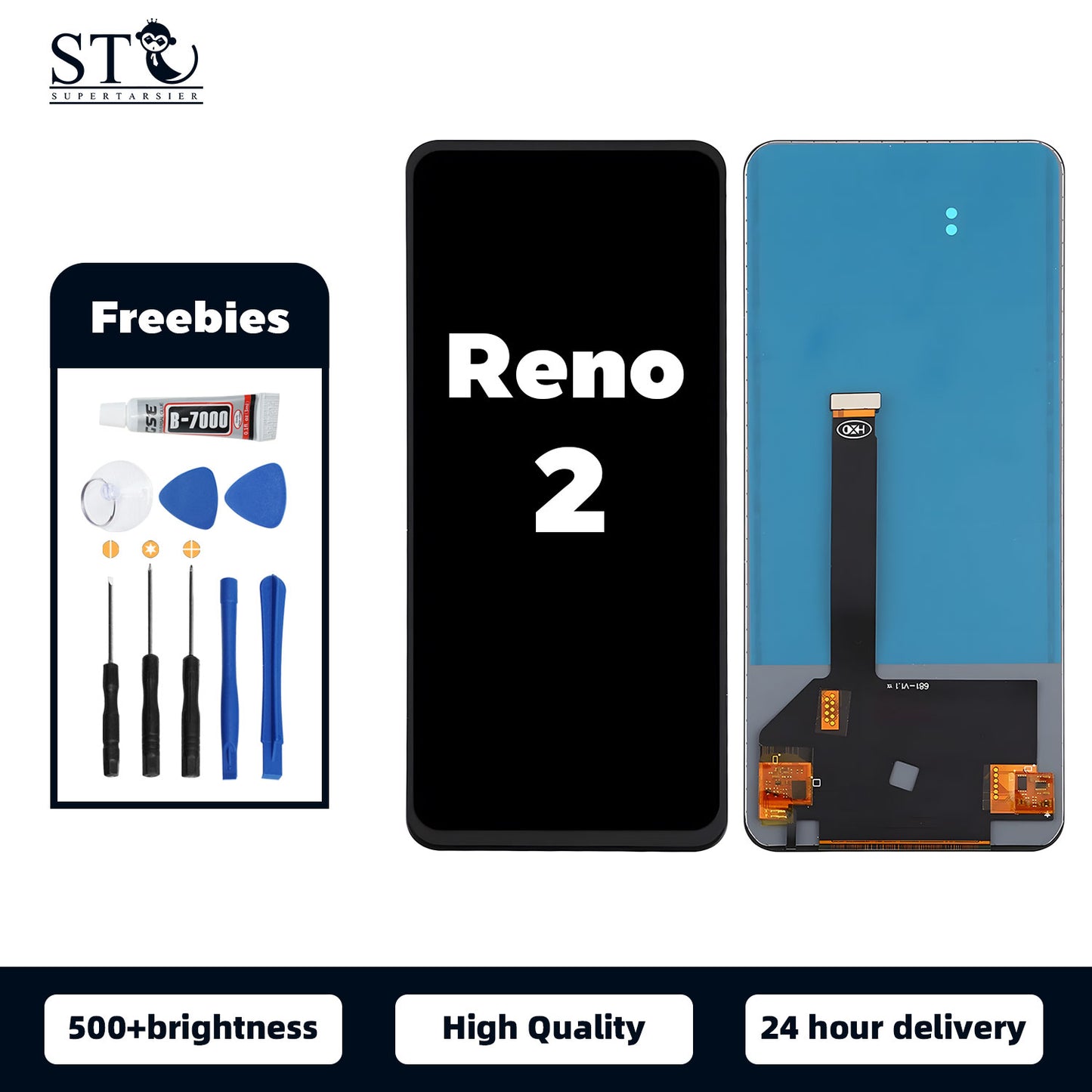 Orignal For OPPO Reno 2  LCD Digital Touch Screen Display Assembly for Replacement Accessory Installation