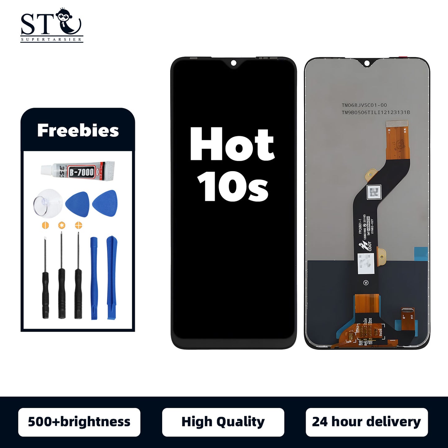 Orignal For INFINIX HOT 10S LCD Digital Touch Screen Display Assembly for Replacement Accessory Installation
