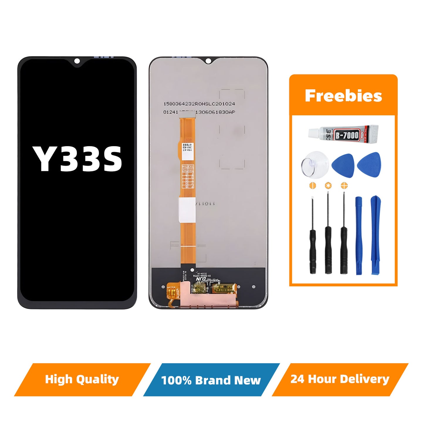 Orignal For VIVO Y33s  LCD Digital Touch Screen Display Assembly for Replacement Accessory Installation