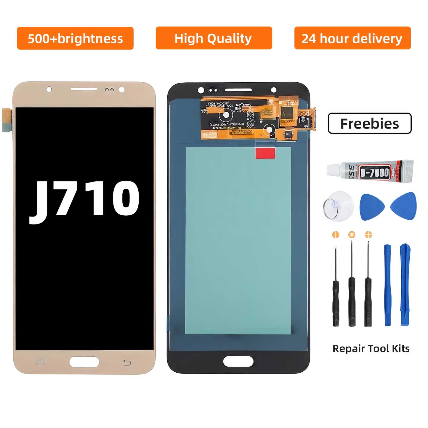 ?Original For Samsung J710 LCD Screen Replacement Tool Set - Digital Touch Display Assembly Kit with Installation Accessories