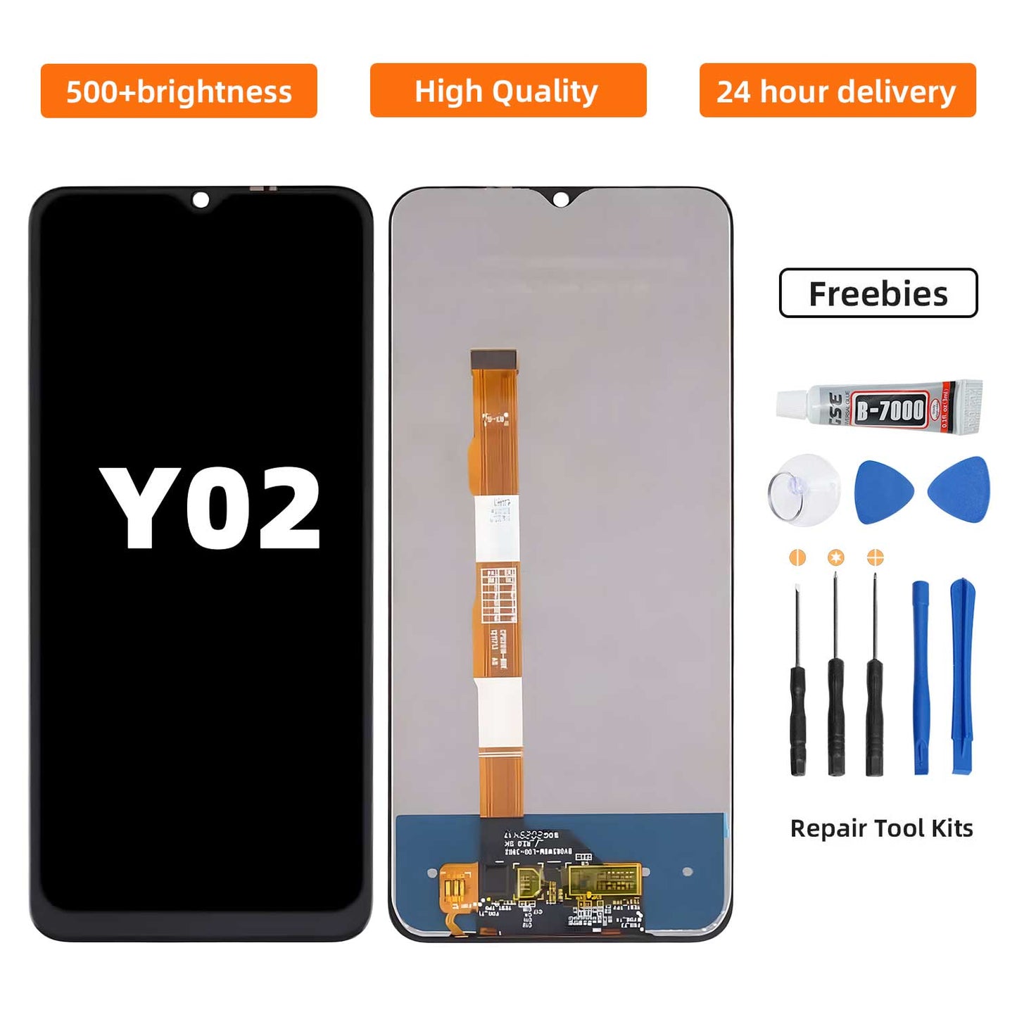 For Vivo Y02 Y02S LCD Digital Touch Screen Display Assembly for Replacement