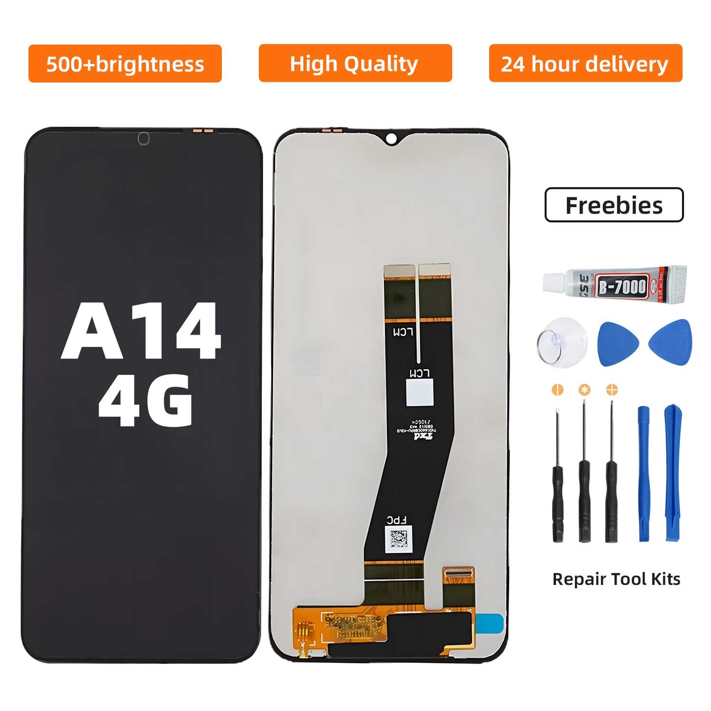 ?Original For Samsung A14 4G LCD Screen Replacement Tool Set - Digital Touch Display Assembly Kit with Installation Accessories