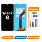 Orignal For INFINIX SPARK8 LCD Digital Touch Screen Display Assembly for Replacement Accessory Installation