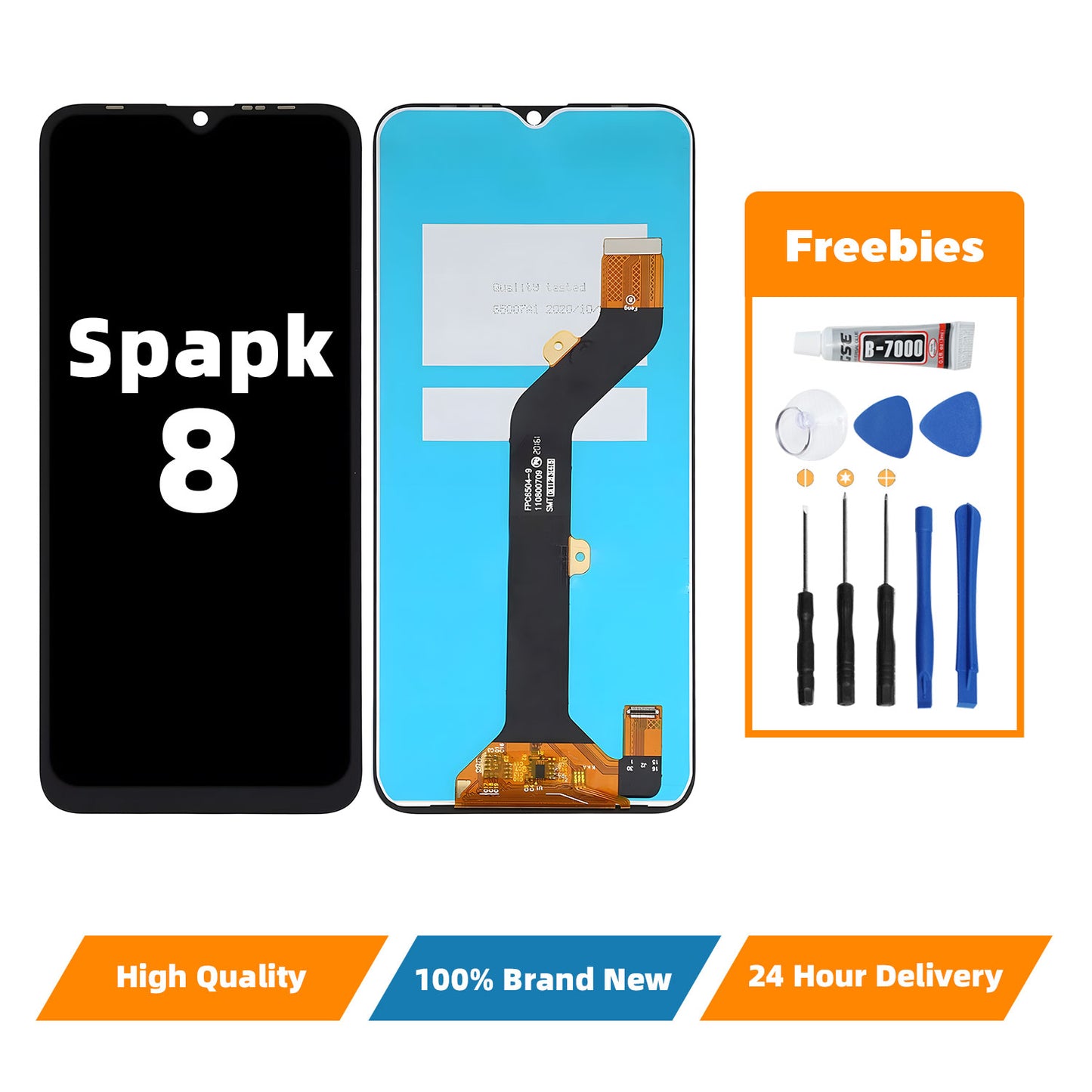 Orignal For INFINIX SPARK8 LCD Digital Touch Screen Display Assembly for Replacement Accessory Installation