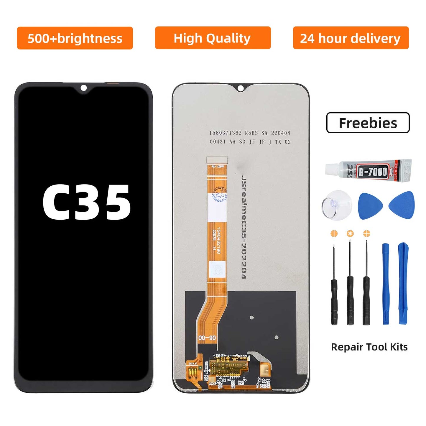 Original LCD For OPPO Realme C35 LCD Screen Display Touch Screen Digitizer Assembly Replacement Part