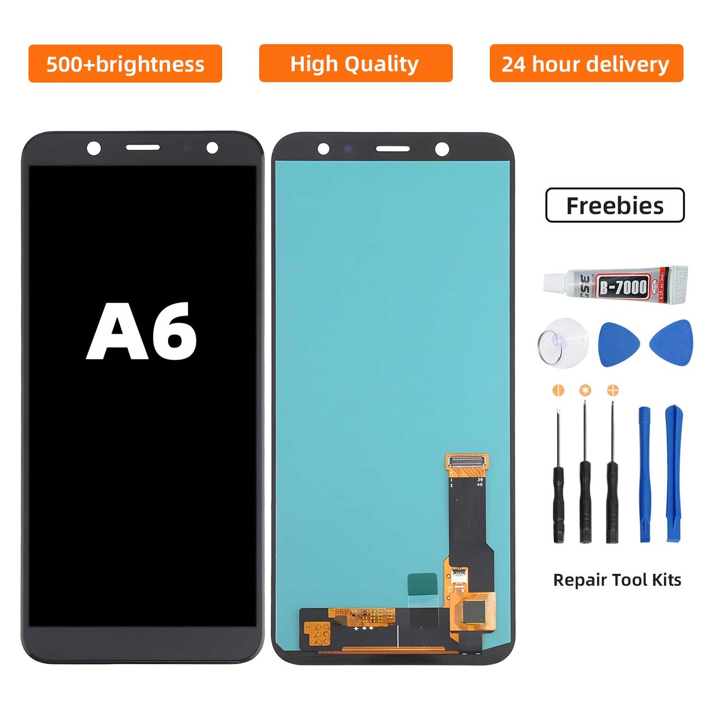 ?Original For Samsung A6+ LCD Screen Replacement Tool Set - Digital Touch Display Assembly Kit with Installation Accessories