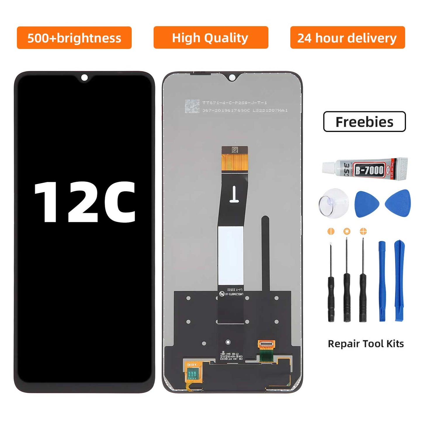 Orignal For XIAOMI REDMI 12C LCD Digital Touch Screen Display Assembly for Replacement Accessory Installation