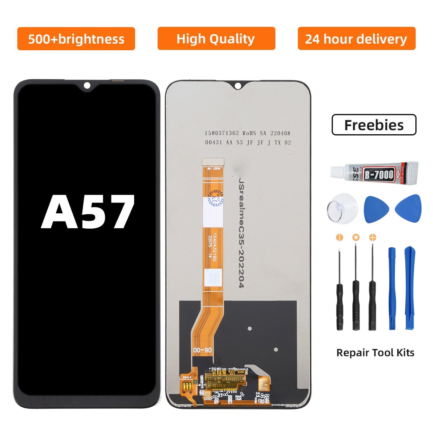OPPO A57 4G(WHITE/BLACK) A57 2022 LCD Display with Touch Screen Digitizer Assembly
