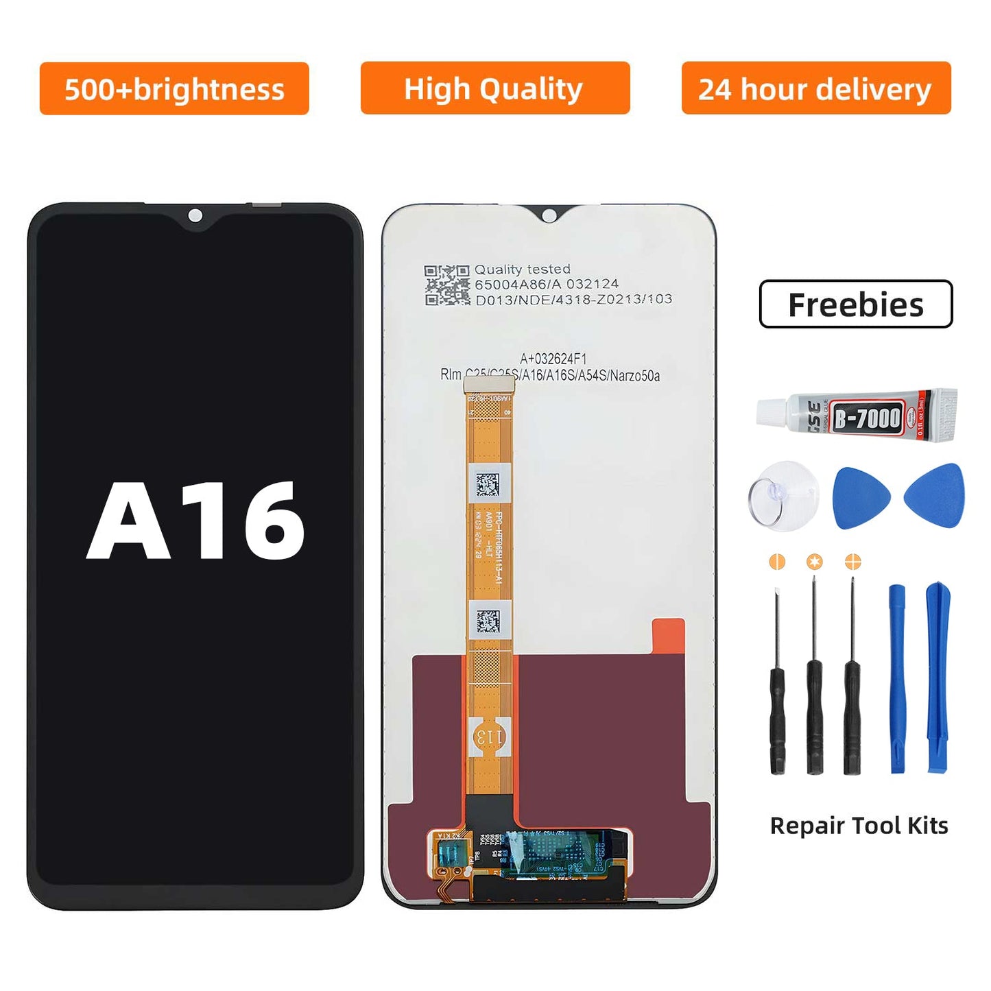 FREE TOOLS and AAA LCD for OPPO A16 LCD DISPLAY TOUCH SCREEN ASSEMBLY FOR REPLACEMENT