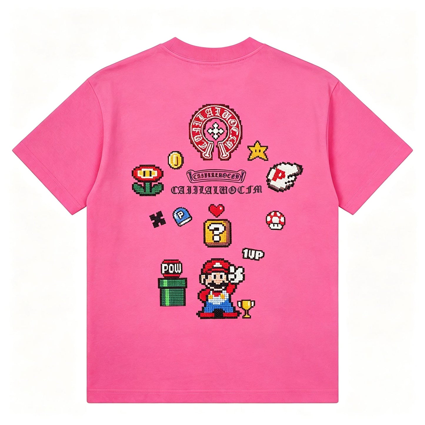 【2026 New Arrival】Korean Fashion Oversize T-Shirt | Mario Game Style Streetwear | Comfortable Heavy Fabric | Plus Size S-2XL
