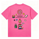 【2026 New Arrival】Korean Fashion Oversize T-Shirt | Mario Game Style Streetwear | Comfortable Heavy Fabric | Plus Size S-2XL