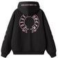 [100% Cotton] Unisex Oversized Hoodie | Premium Embroidery Gothic Horseshoe | Y2K Retro Sleeve Print Pullover | SG Seller