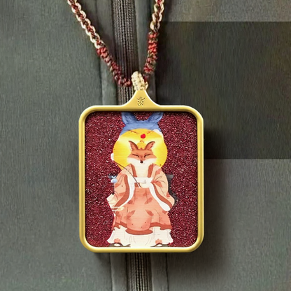 NORTHEAST FIVE IMMORTALS THANGKA AMULET