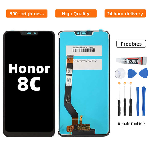 Orignal For HUAWEI Honor 8C LCD Digital Touch Screen Display Assembly for Replacement Accessory Installation