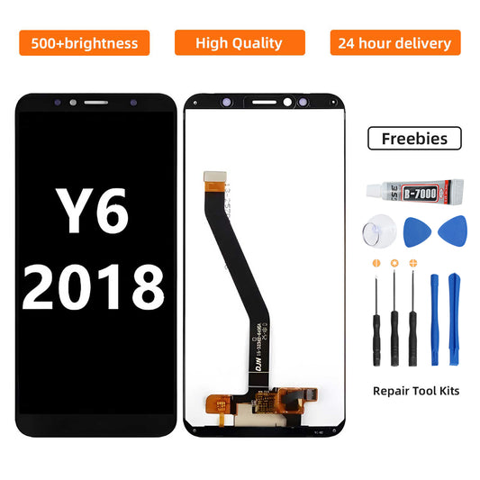 Orignal For HUAWEI Y6 2018  LCD Digital Touch Screen Display Assembly for Replacement Accessory Installation
