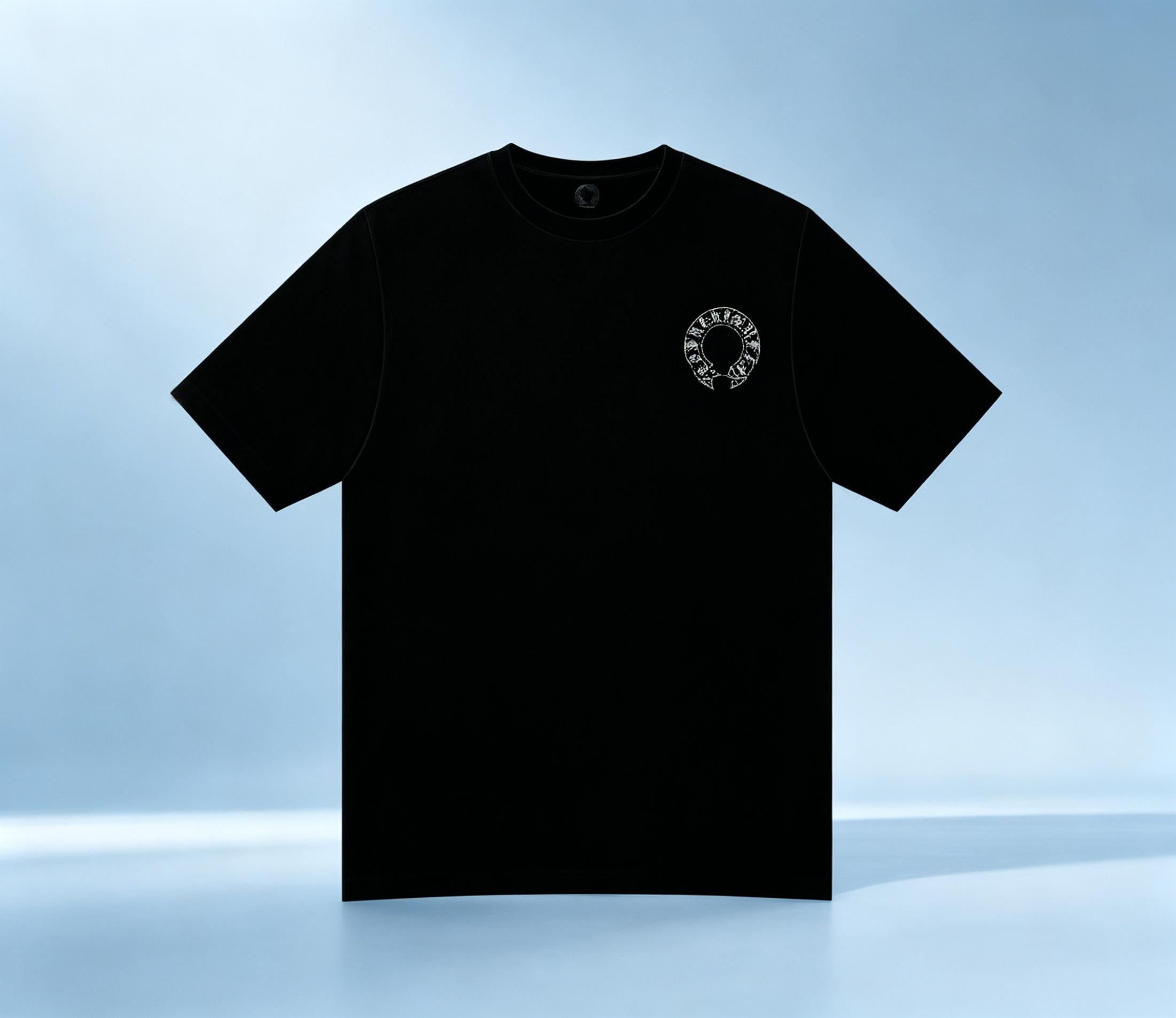 Summer Heavyweight Boxy T-shirt | Suede Silk Screen Back Hem Design | Laser Flocking Cross Streetwear | 100% Pure Cotton Trendy Brand