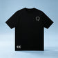 High Street Retro Dark Grey T-Shirt Men's Women's Laser Flocking Heavyweight Oversize Loose Fit Unisex Couple Streetwear Tee