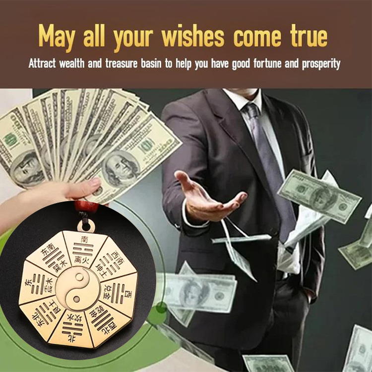 Feng Shui Bagua Protection Keychain
