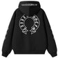 [100% Cotton] Unisex Oversized Hoodie | Premium Embroidery Gothic Horseshoe | Y2K Retro Sleeve Print Pullover | SG Seller