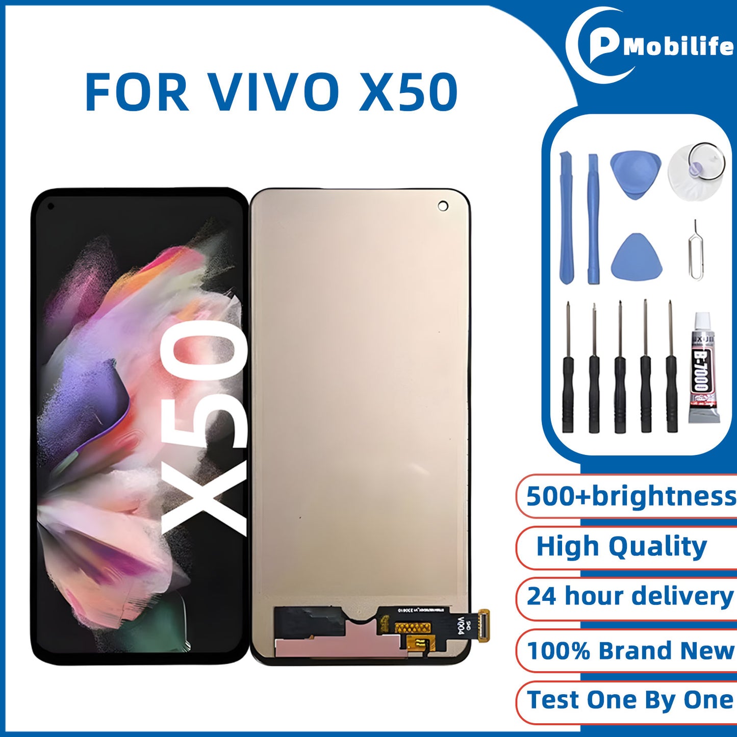 Orignal For VIVO X50 LCD Digital Touch Screen Display Assembly for Replacement Accessory Installation
