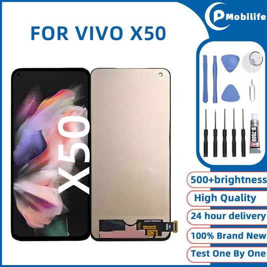 Orignal For VIVO X50 LCD Digital Touch Screen Display Assembly for Replacement Accessory Installation