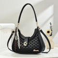 NUNU Gyoza-style canvas bag, unisex (for both men and women), fashionable, crossbody, semi-circular shape, nylon material, suitable for both men and women.