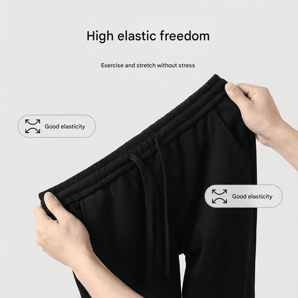 Chrome Hearts Streetwear Sweatpants with Lychee Leather Cross Patches | Men & Women Baggy Joggers | Y2K High Street Loose Trousers | Ready Stock SG