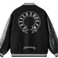 Unisex Premium Varsity Jacket | Heavyweight Woolen & Leather Contrast | Gothic Embroidery Bomber | SG Seller [Ready Stock]