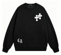 Men's Gothic Cross Sweatshirt | Patchwork Embroidery Y2K Streetwear | Heavyweight Cotton Oversized Pullover