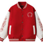 Unisex Premium Varsity Jacket | Heavyweight Woolen & Leather Contrast | Gothic Embroidery Bomber | SG Seller [Ready Stock]